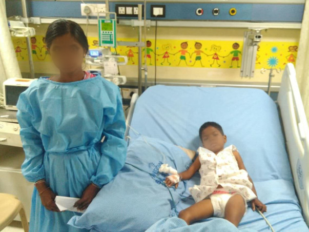 6-year-old Sharanya is vomitting blood and needs urgent support