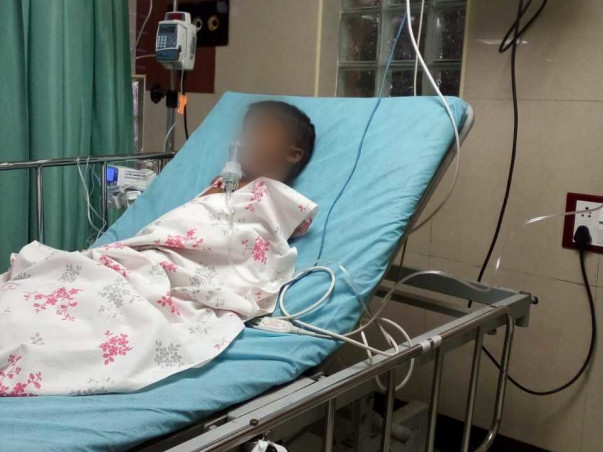 Support 5 years old Stephan who met with an accident and is paralyzed.