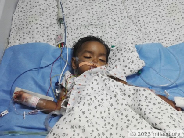 Help Likitha fight a severe problem that is causing her severe pain 