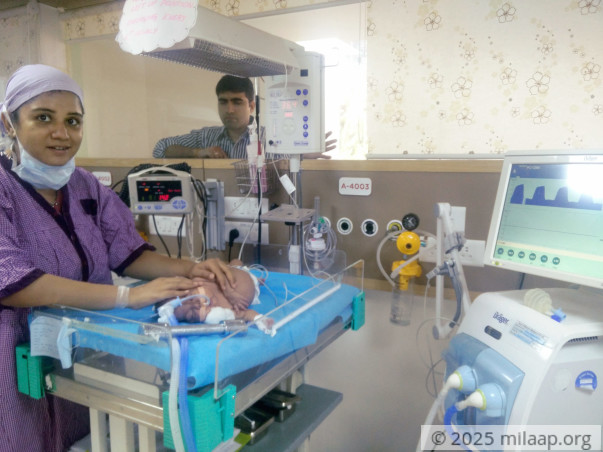Help Divya and Mayur save their 4-month-old baby boy