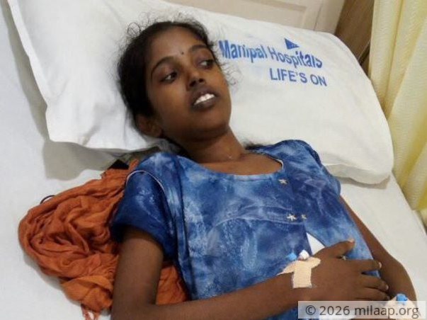 18-year-old Hampi Priya is fighting cancer for the second time