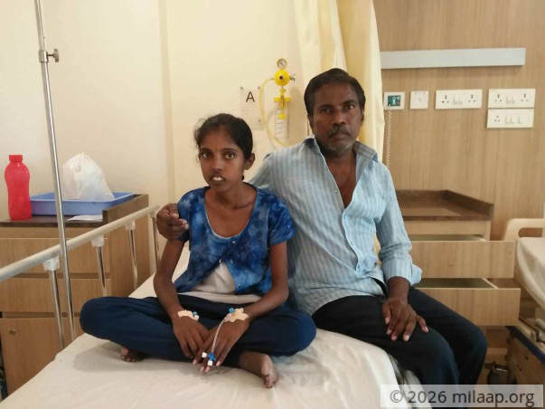 18-year-old Hampi Priya is fighting cancer for the second time