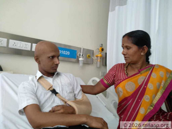 21-year-old Paramesh is struggling to fight bone cancer