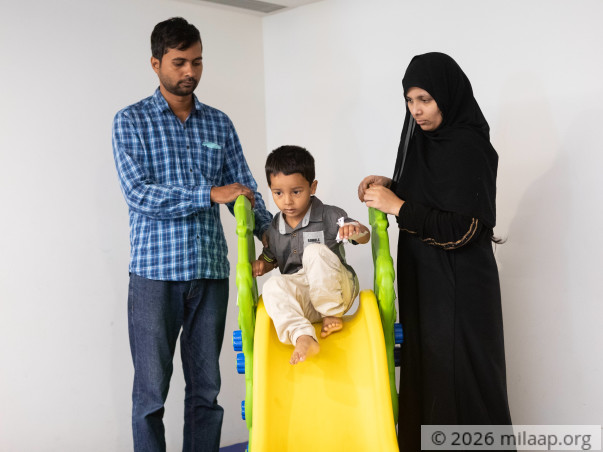 Zohaib is critical after drinking acid and needs urgent treatment