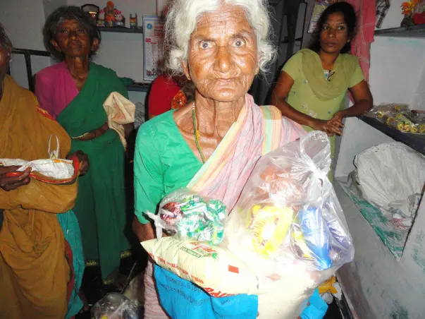 Donate Online for Monthly Groceries to Poor Old Age People