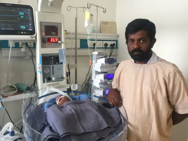 Chandrakala's new born baby in the ICU needs our help