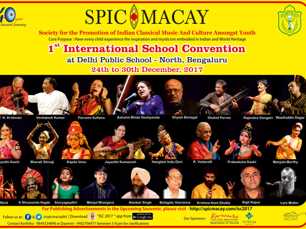 SPIC MACAY International School Convention 2017 - DPS North, Bangalore