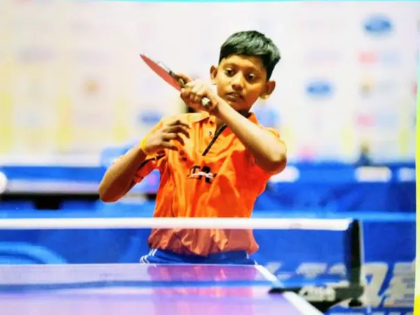 Preyesh suresh raj sports player india no 1 in table tennis