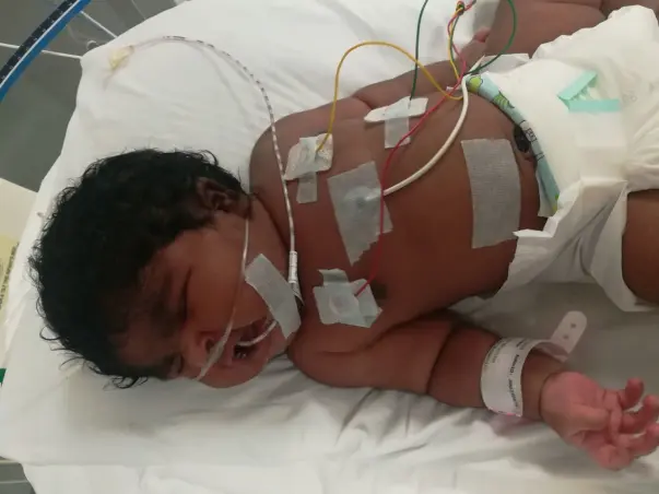 Help this newborn infant to get back her life