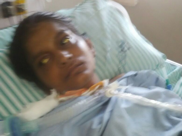 Fighting for life - mother of  a newborn -
Mrs Farhana