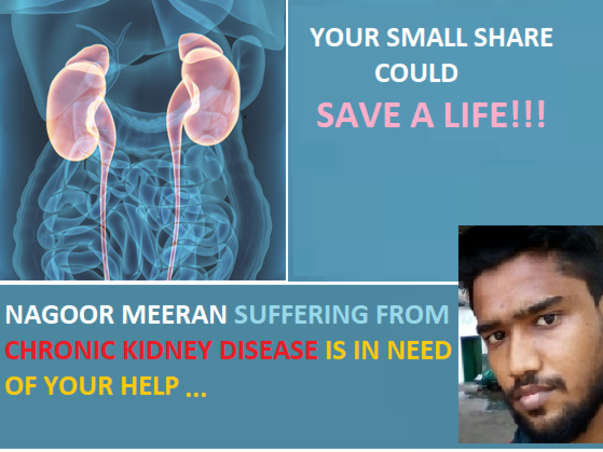 Help Nagoor Meeran fight Kidney Ailment