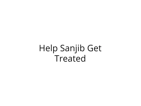 Help Sanjib Fight Cancer