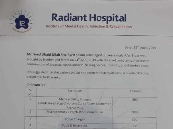 Help Syed UBAID Ullah for rehabilitation