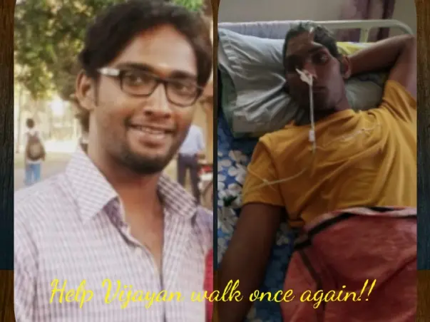 Help Vijayan overcome his brain surgery trauma.