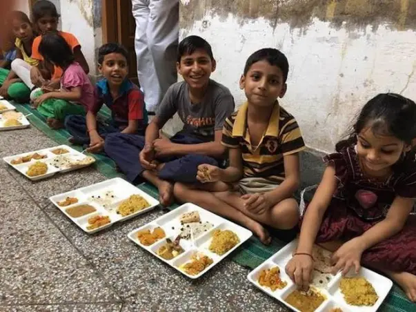 "The rich,to feed the poor"