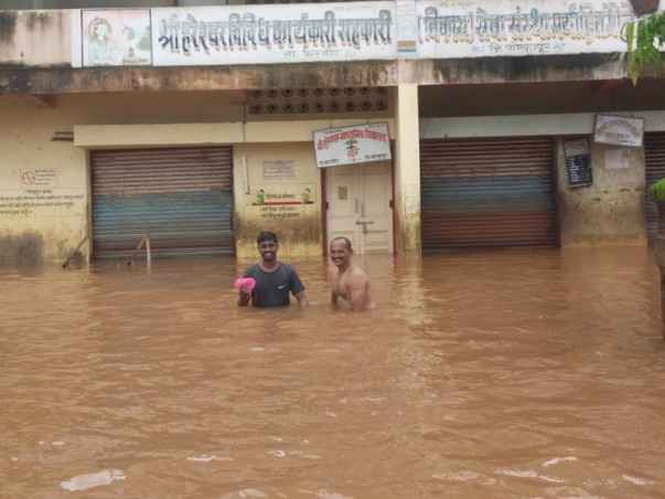 REINFORCEMENT of flood affected"AARE" Village in Kolhapur Maharashtra