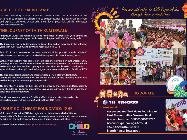Thithikkum Deepavali for God's own kids #JoyOfLoving