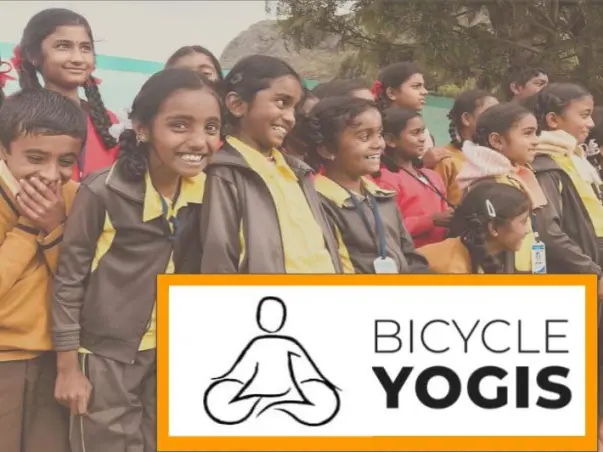 Bicycle Yogis: Support free Yoga for village schools across India