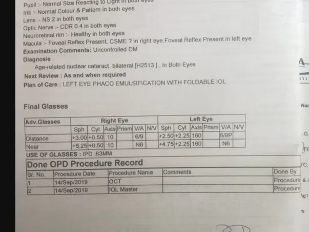 Help my mother fight Bilateral cataract