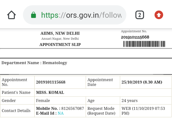 Help My Daughter Komal fight Aplastic Anaemeia