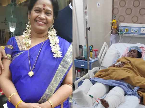 Help Rakesh's mother, Valliammal walk again