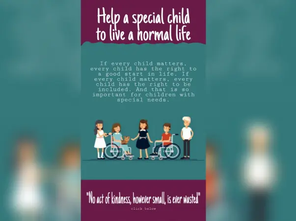 Please help us to provide education to special students