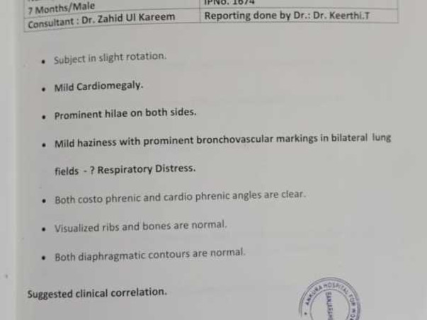 SAVE 8 months child from SEVERE LHD,BRONCHOPNEUMONIA RESPIRATORY DISTR