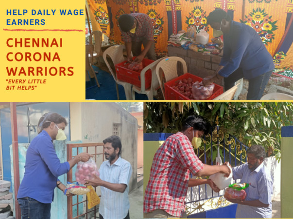 Help Daily Wagers and Disabled Families hit by Coronavirus in Chennai