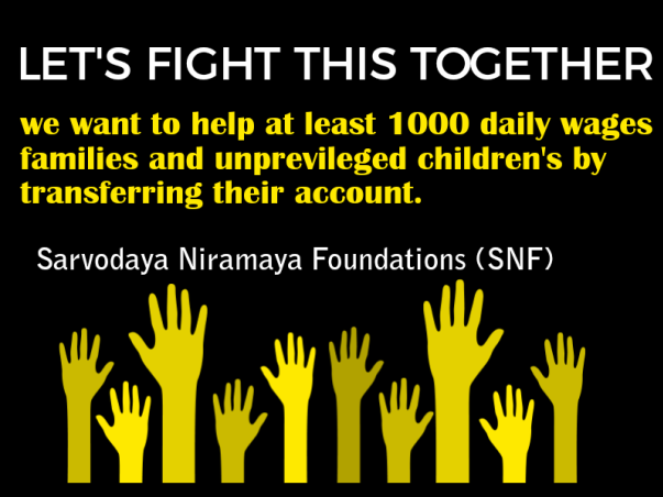 Campaign to Help daily wages workers and unprevileged children