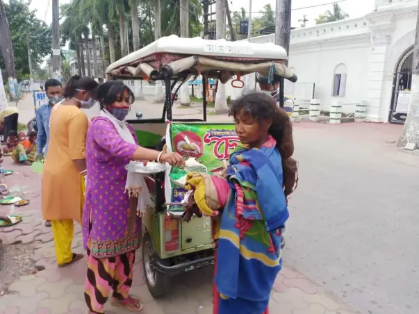 Covid19 Food Distribution For Poor People In Cooch Behar , West Bengal
