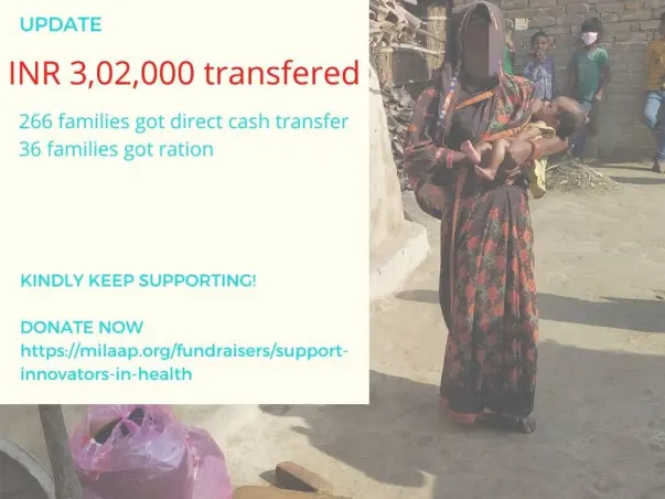 Nutritional & medical support for rural Bihar amidst Covid-19 outbreak