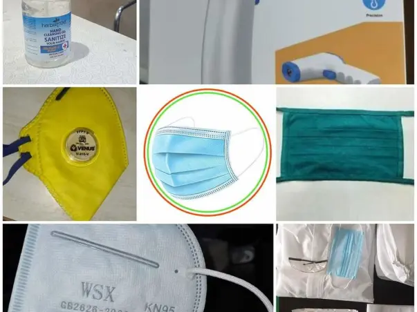 Secure humanity against Covid-19 
With Mask And PPE kit