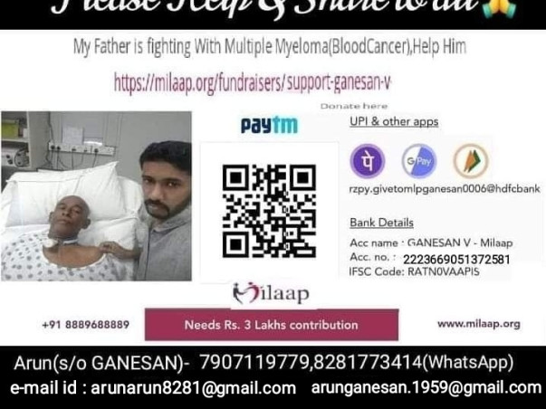 Help for My Father's Surgery & Blood Cancer Treatment