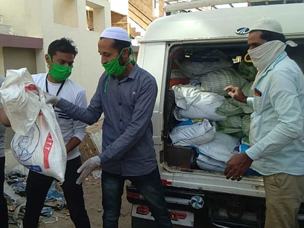 Food,Rasan Supply,Free Medical Checkup, Helping Labors,Mask,Sanitizer