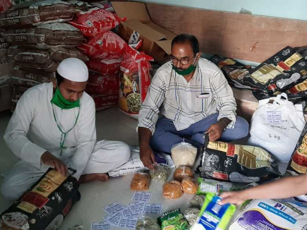 Food,Rasan Supply,Free Medical Checkup, Helping Labors,Mask,Sanitizer