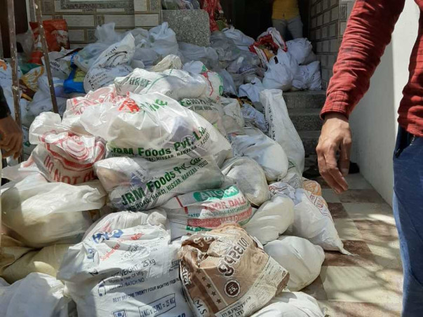 Food,Rasan Supply,Free Medical Checkup, Helping Labors,Mask,Sanitizer