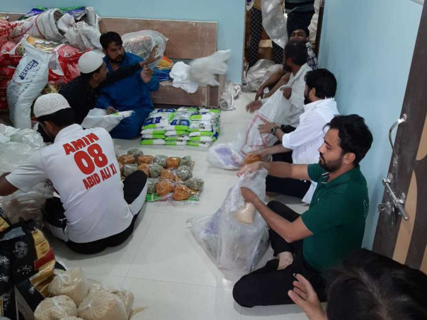 Food,Rasan Supply,Free Medical Checkup, Helping Labors,Mask,Sanitizer
