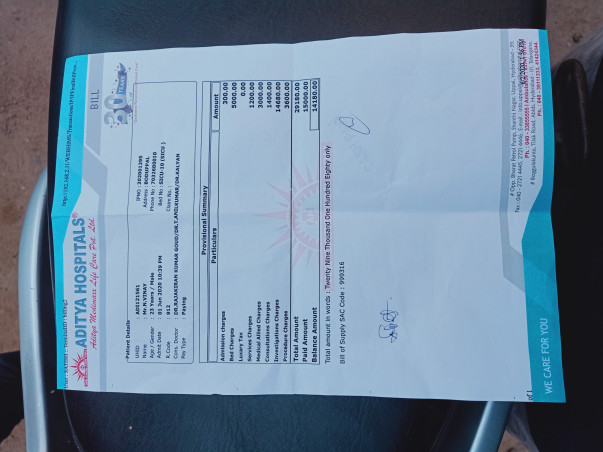 Please Help Vinay who met with an Accident
