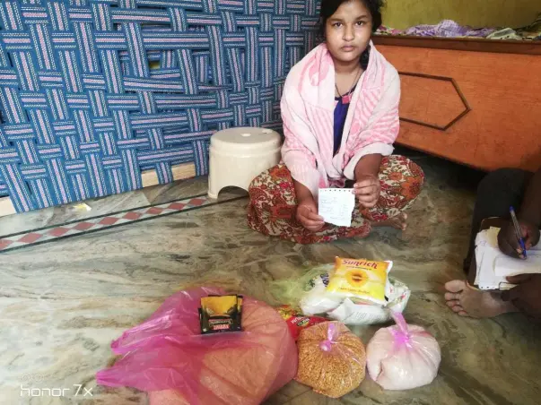 Help Navneet distribute ration to the needy