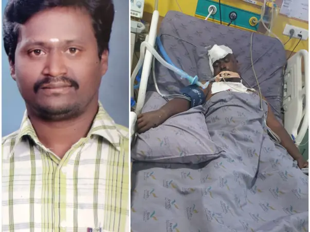 Support S Baskaran Recover From Accident Head & Leg Injury