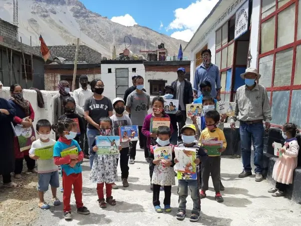 Children in remote villages of Spiti need books to read