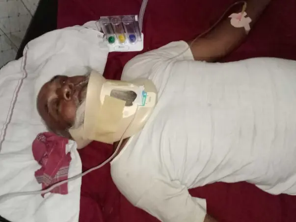 Help Mohd Safeek to fight Neck Bone Fracture and hyper-intensity in cervical cord.