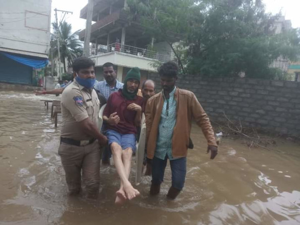 Relief Materials For Hyderabad and Telangana Flood Affected Families