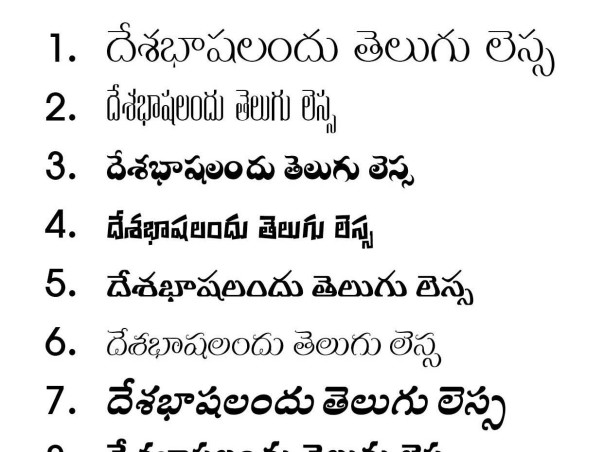 Telugu Unicode Font Development