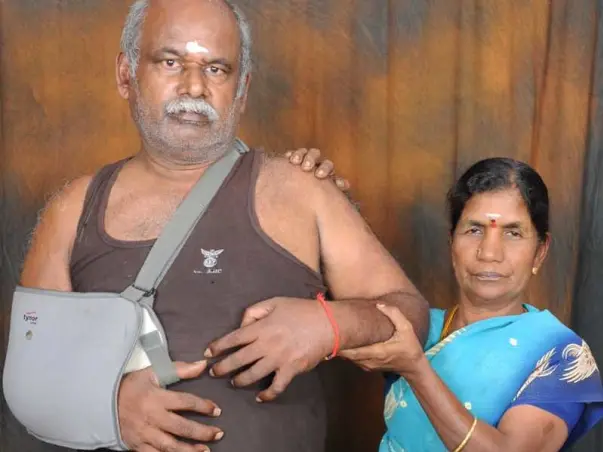 Help 60 Year Old Sumbramani Recover From Paralysis