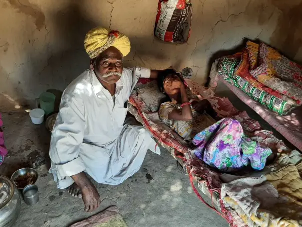 Support Sakarkhan To Help Physically Handicap Devi