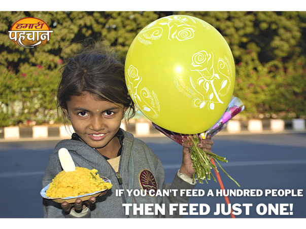 Help the Underprivileged in combating HUNGER!