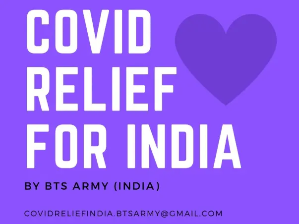 Covid Relief India by BTS ARMY
