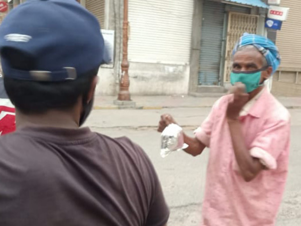 COVID support for the destitute in Mysore