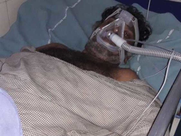 Vasu(39), his father Chandraiah(67) in Hospital suffering from COVID19